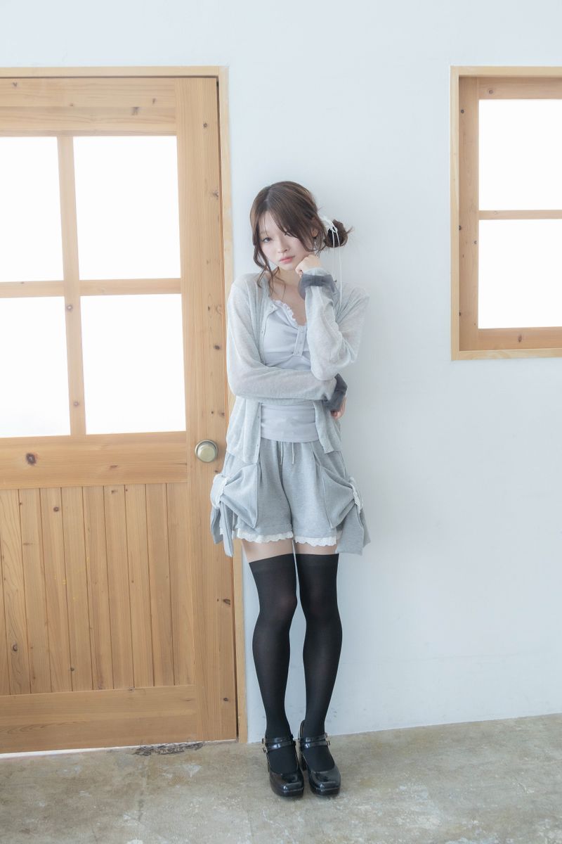 big ribbon pants(gray)