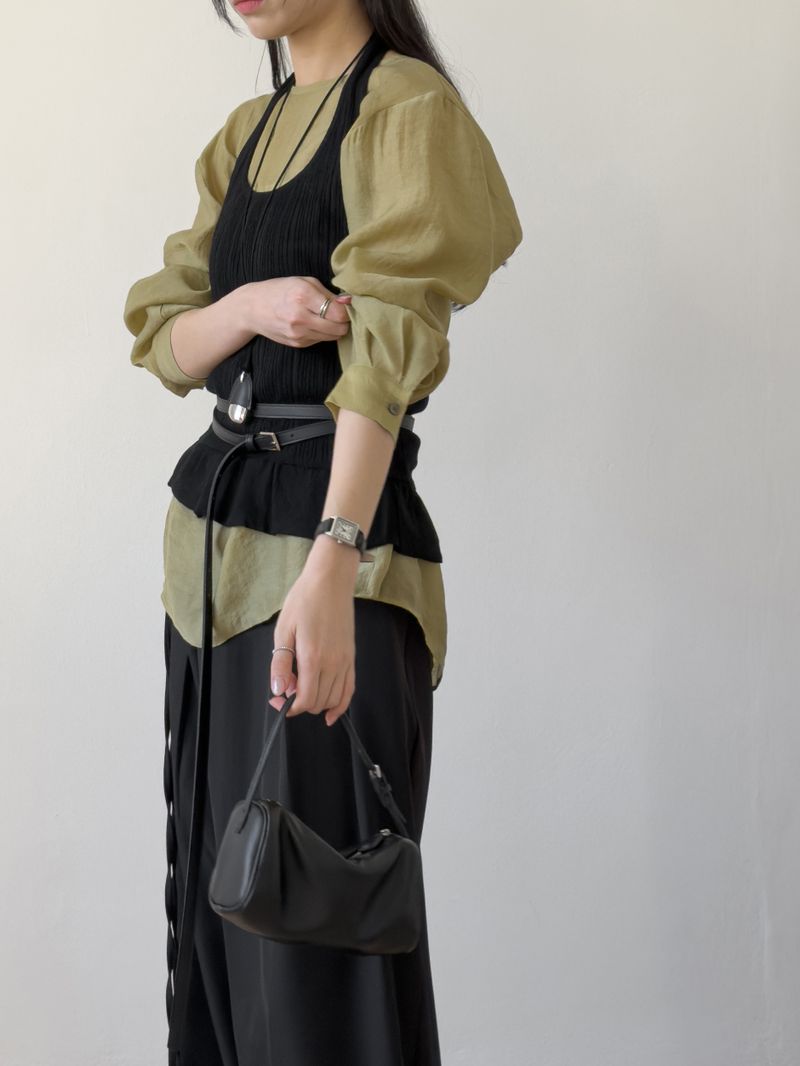 Vinua Unbalance Wrap Wide Slacks