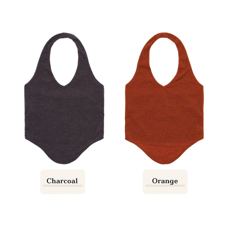 HALTERNEK KNIT VEST_OLIVE