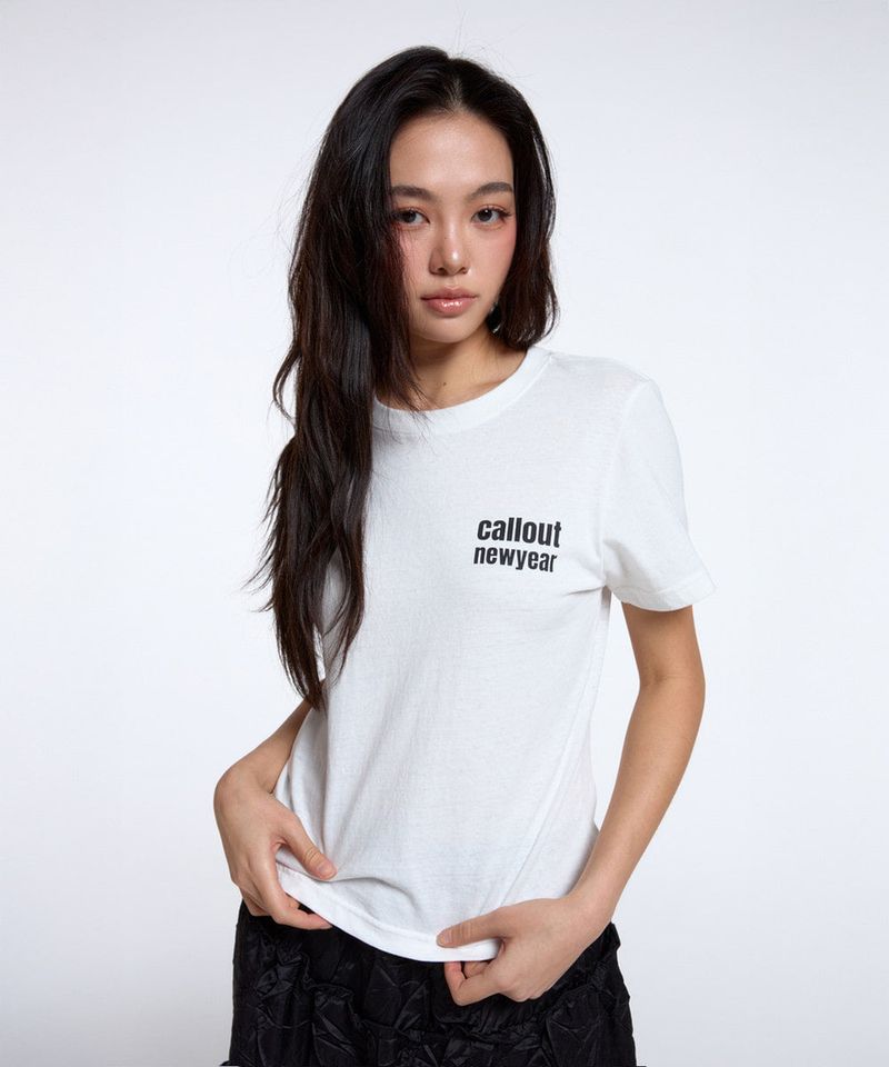 CALLOUT STANDARD TEE/ WHITE