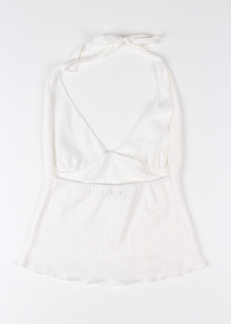 SPRING PUNCHING HALTER SLEEVELESS