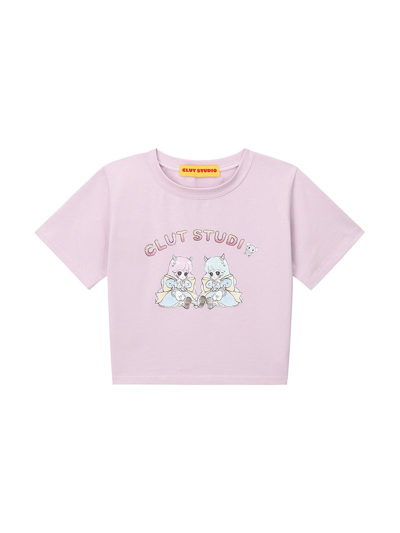 デビルツインクロップTシャツ