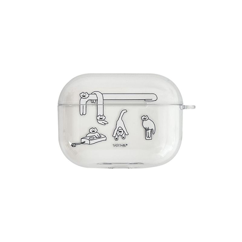 susstore(ソスストア)の「cat with light coming out of its asshole airpods case(Smartphone Accessories)」