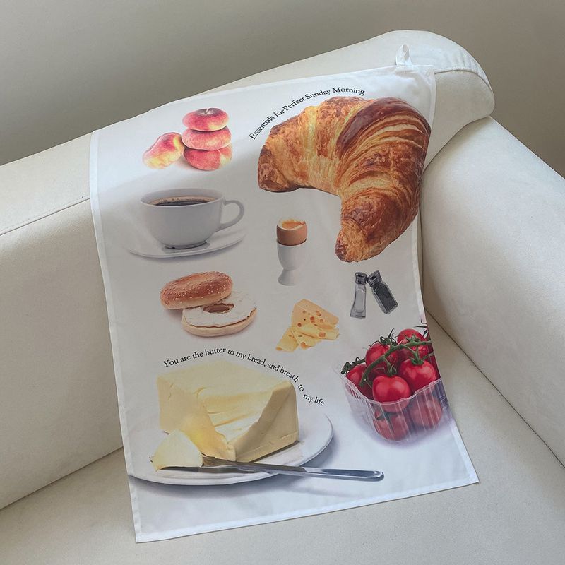 SUNDAY MORNING -  Collage Fabric Poster (Handmade)