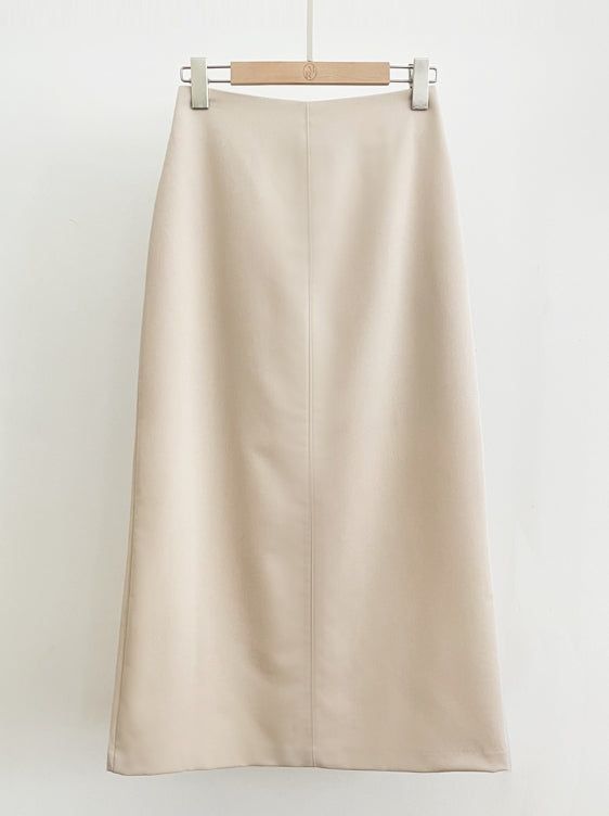 Soelin Basic Cutout Long Skirt