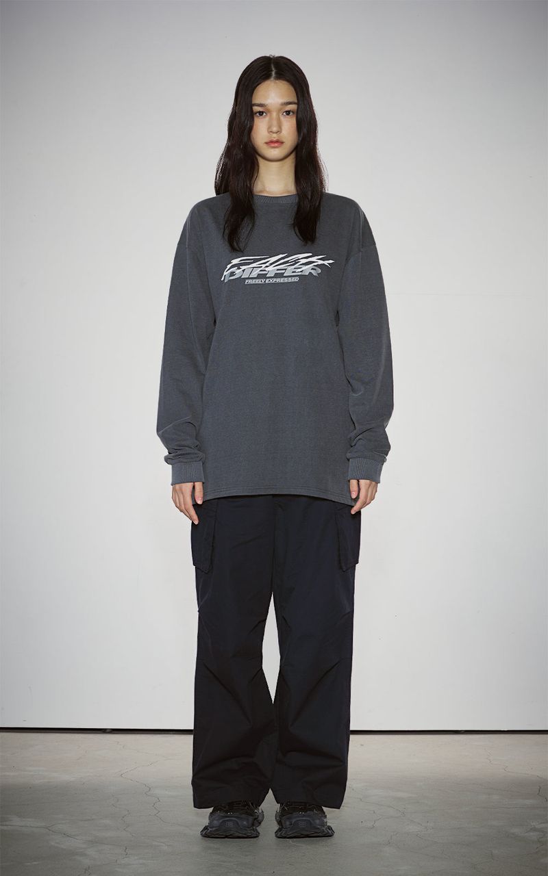 DIAGONAL CARGO PANTS_NAVY