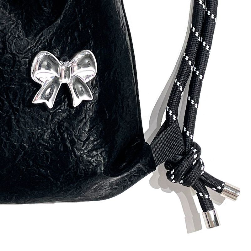 Silver Ribbon Gym Sack [Black]