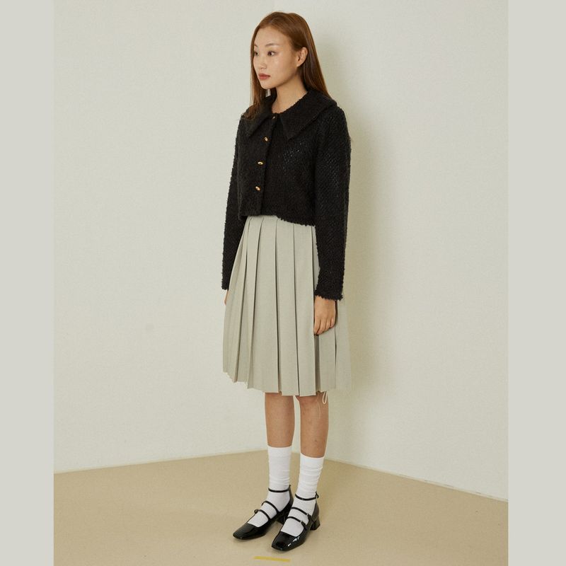 Azure short cardigan (black)