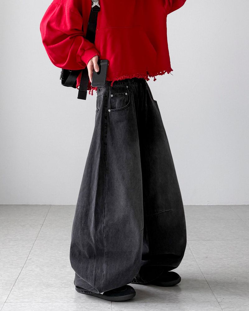YOURNUS（ユアナス）の「Euro Curved Wide Denim（Pants）」