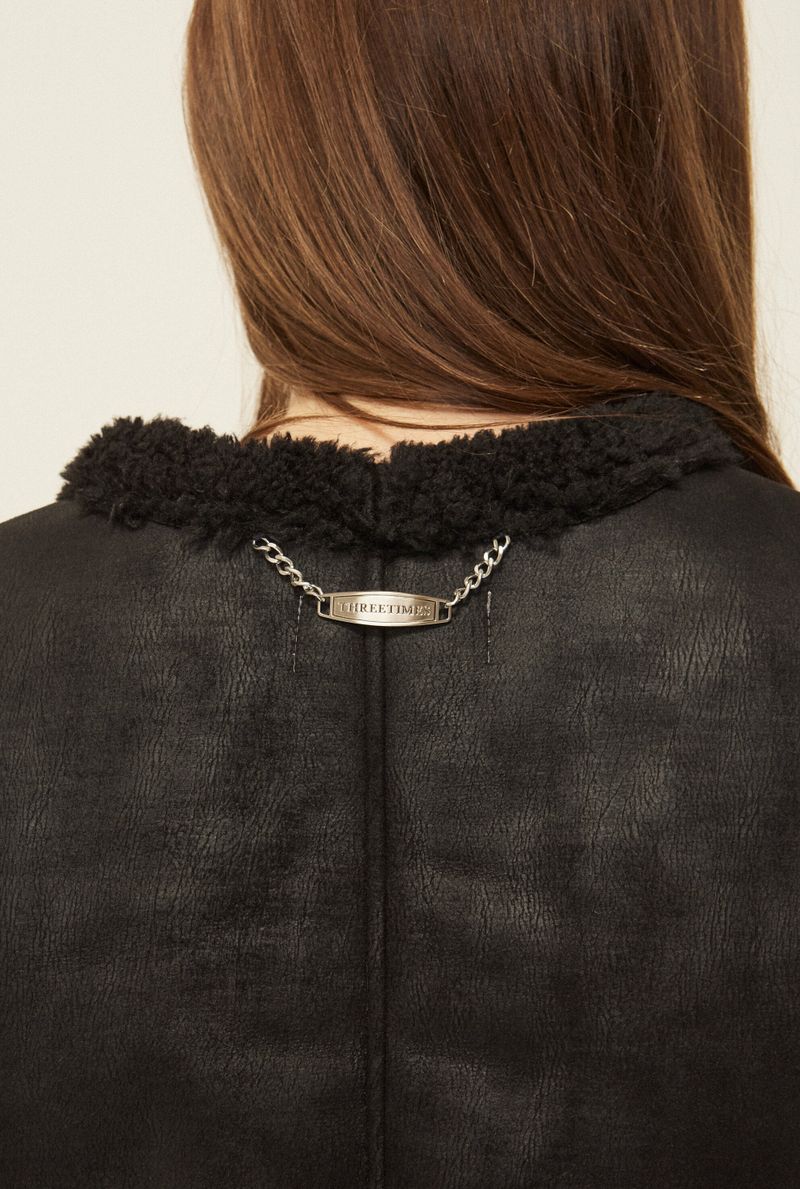 Curly fur vest