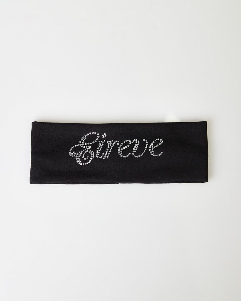LETTERING HAIRBAND (BLACK)