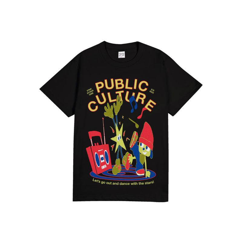 Public Culture（パブリックカルチャー）の「Stardancing Tee - Black（Tops）」