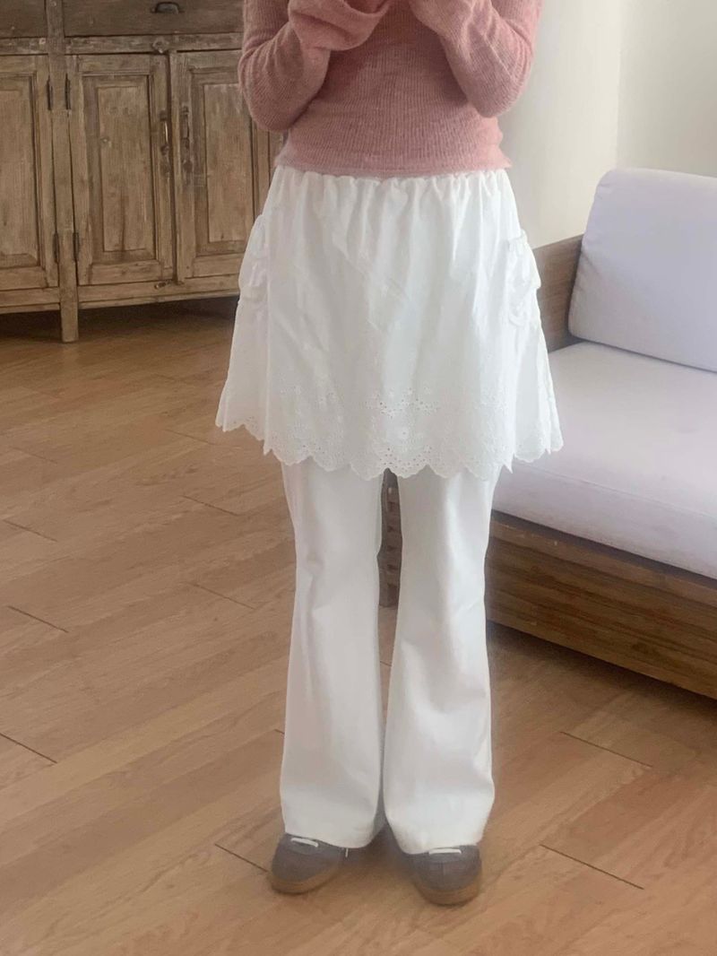 [made by fling] loveholic lace pants