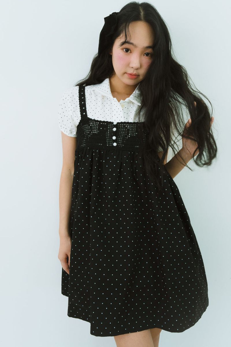 SOFTY DOT PIQUE DRESS 
