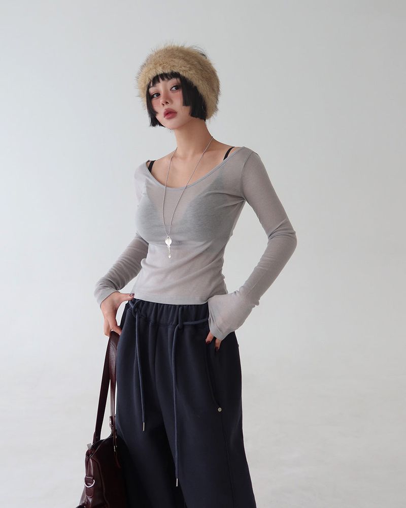 Delight-J（ディライトジェイ）の「See-Through Thin and Slim T-Shirt（Tops）」