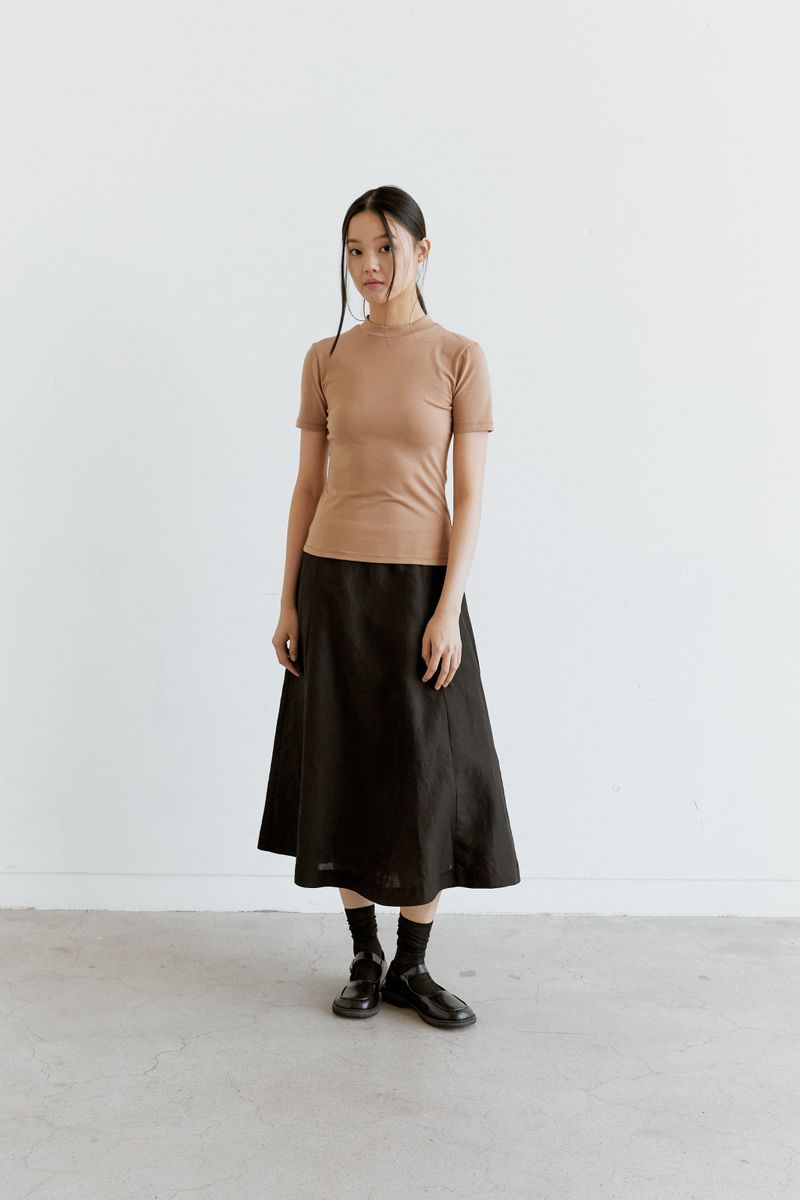 back label slim t-shirt