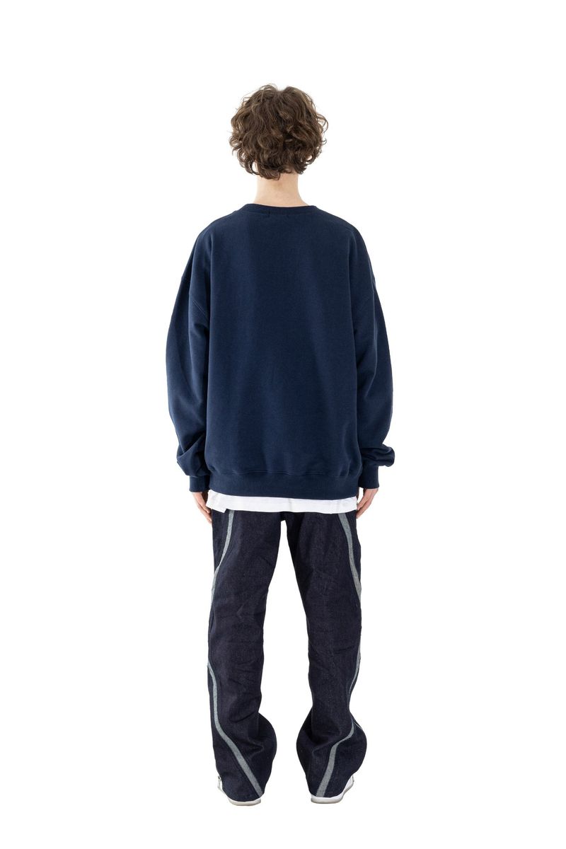 OBLIQUE MS ZIPPER DENIM