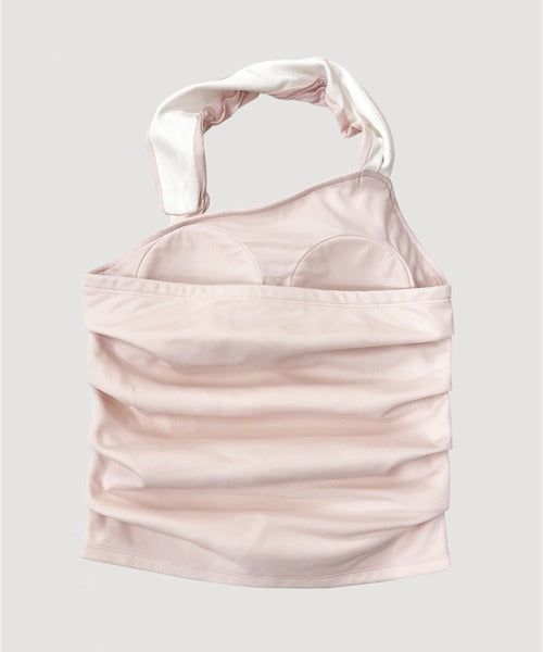 SHEER HALTERNECK TOP