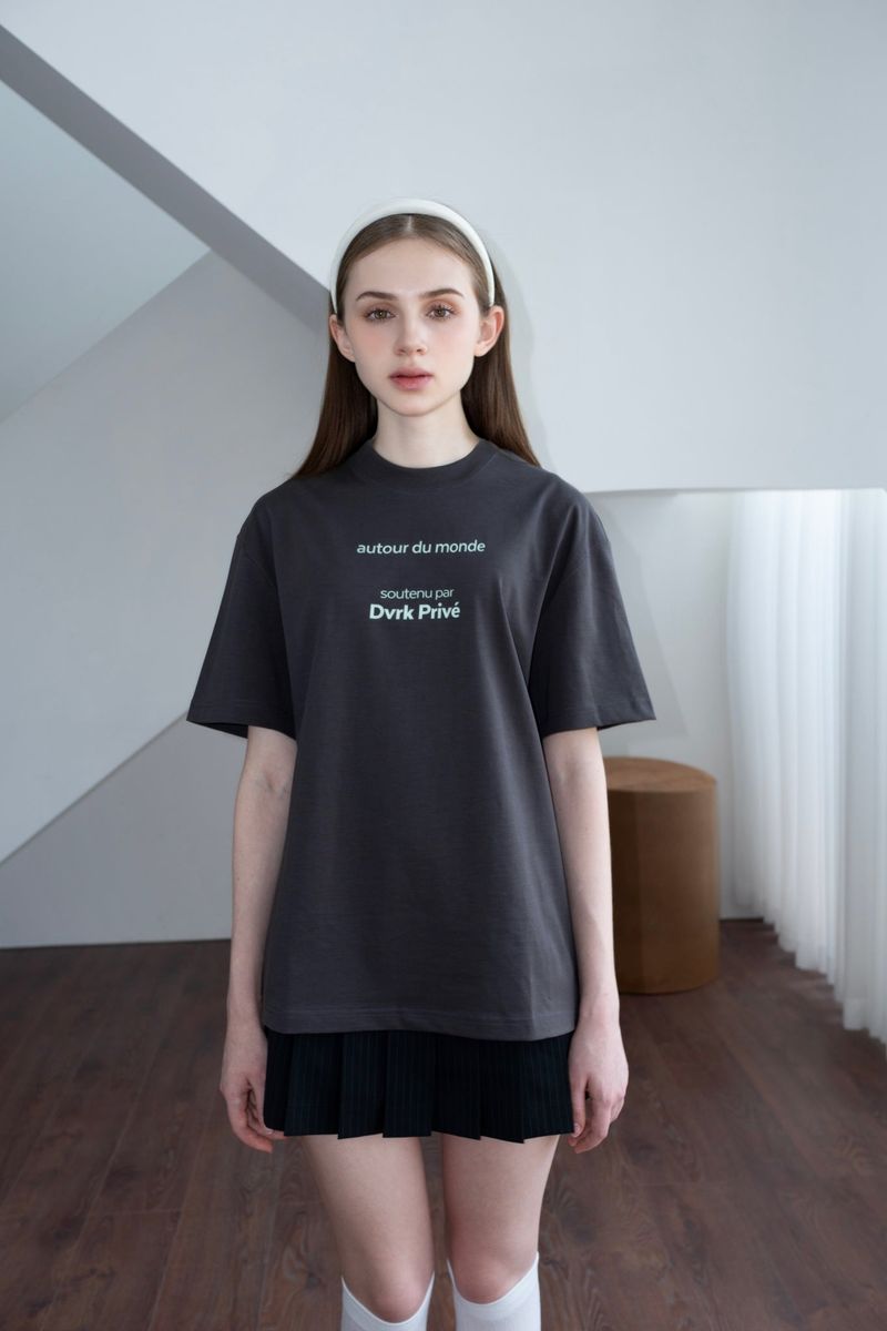 DVRK（ダーク）の「DVRK PRIVÉ WORLD TEE - GREY（Tops）」