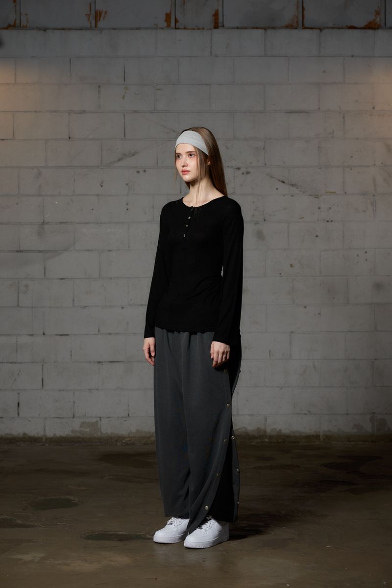 FAIRY WOOL LONG SLEEVE / BLACK