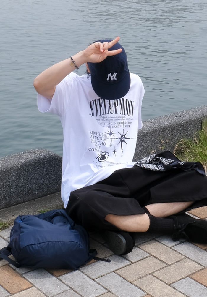 SEMIKAJI（セミカジ）の「LEVEL UP Printing Half 1/2 T（Tops）」