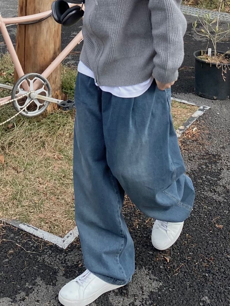 UNAIDUN（アネイダン）の「Two-tuck denim balloon pants 2C（Pants）」