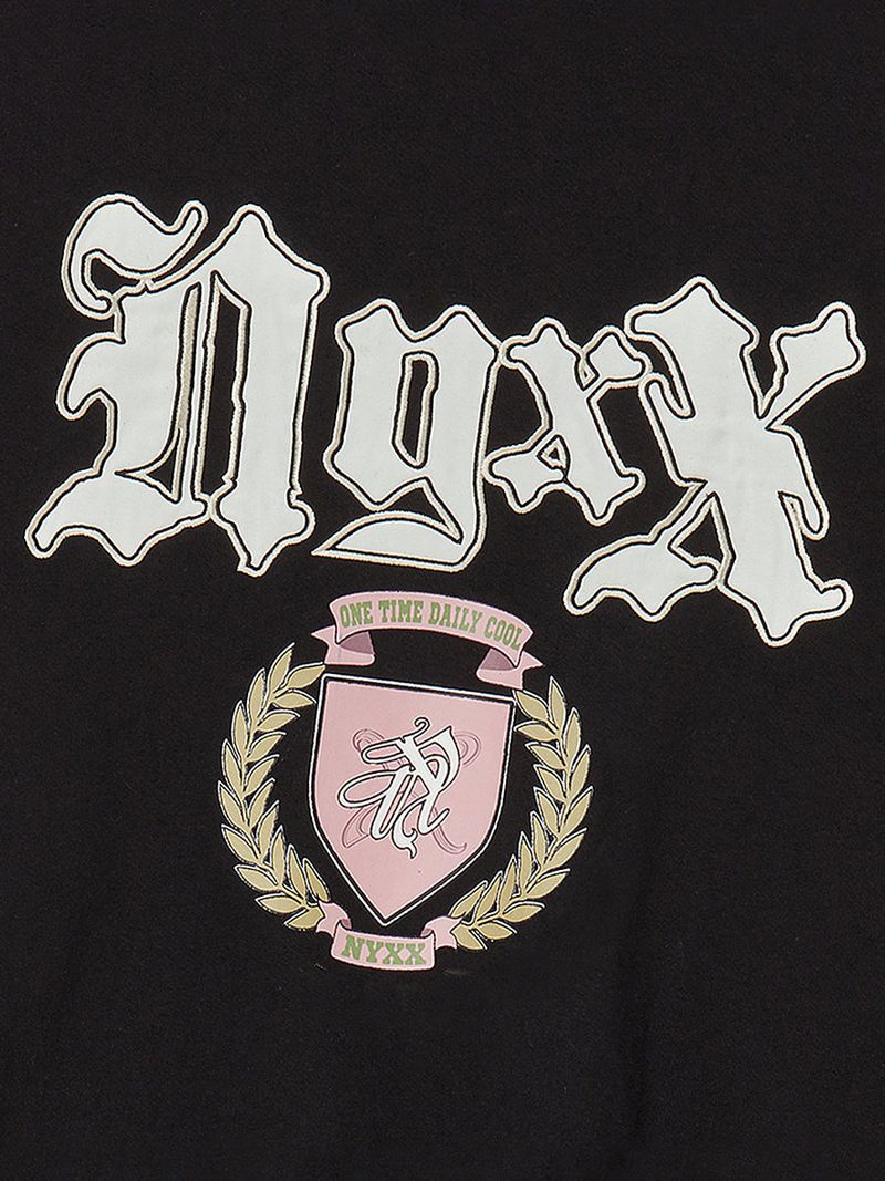 EMBLEM PATCHWORK SWEATSHIRT (BLACK)