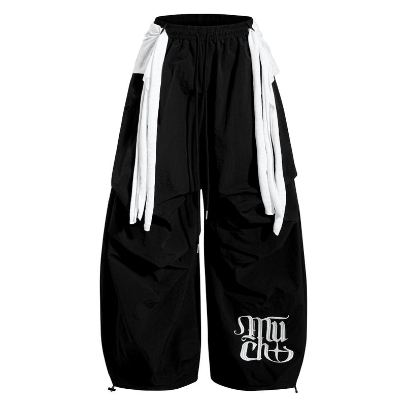 Strap Point Loose Fit Track Pants