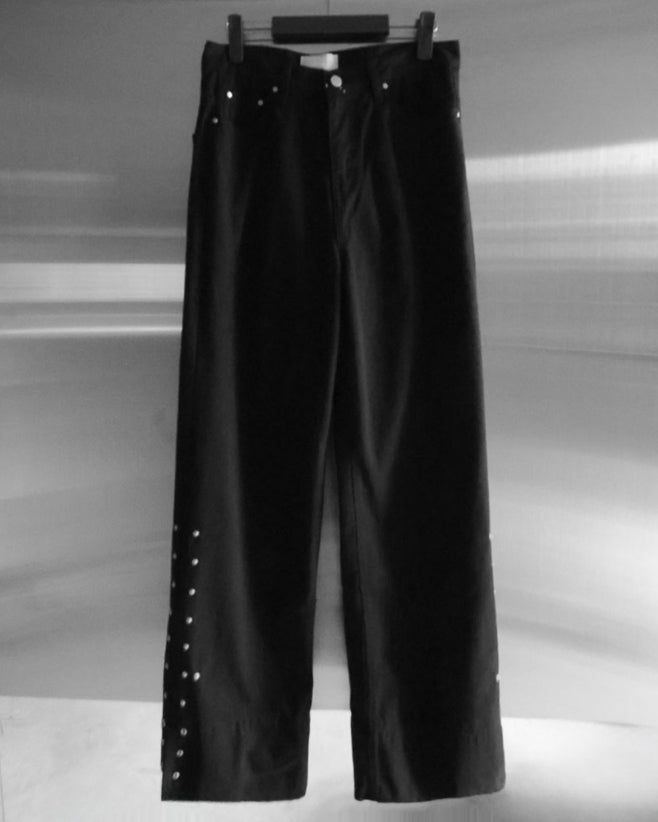 Mobel Snap Roll-up Cotton Pants