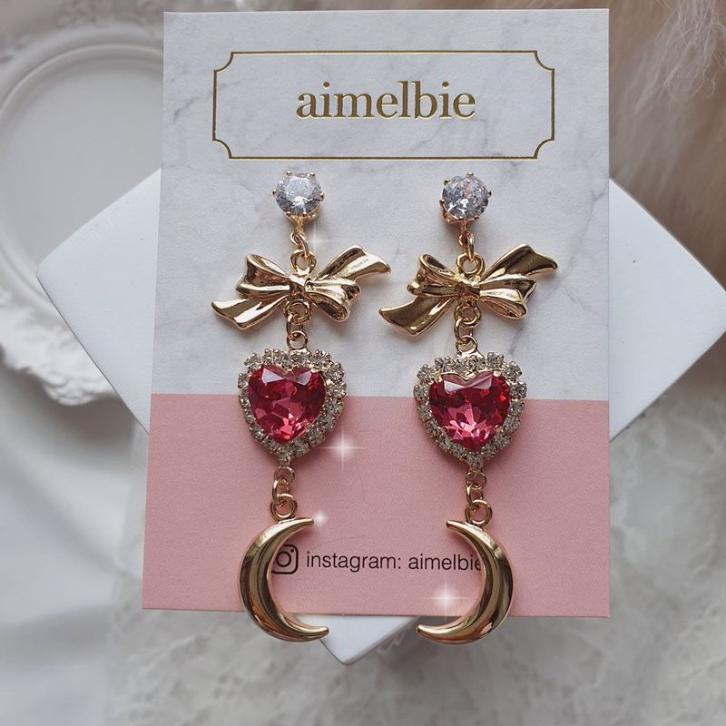 Moon Witch Earring - Rosepink