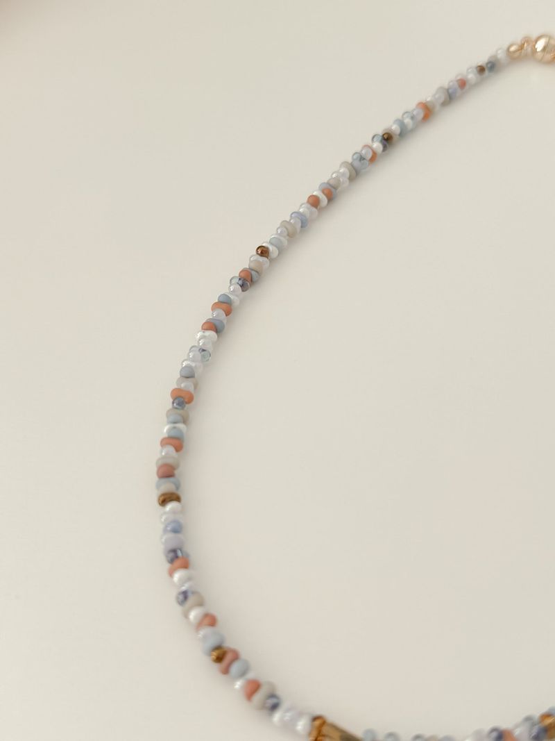 Seasalt Chocolate Beads Initials Necklace