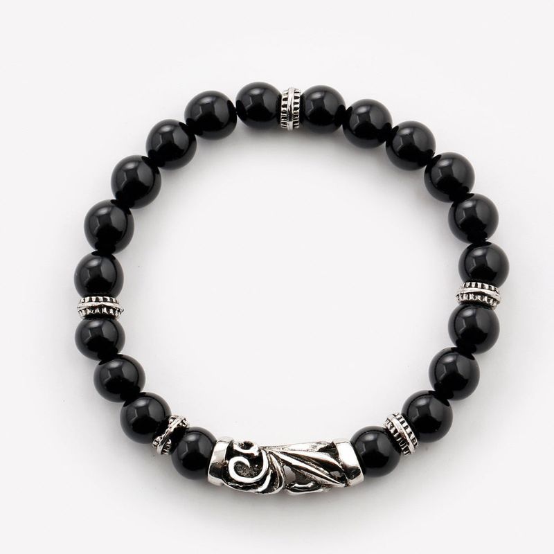 SVB-1011 Geometric Onyx Natural Stone Bracelet