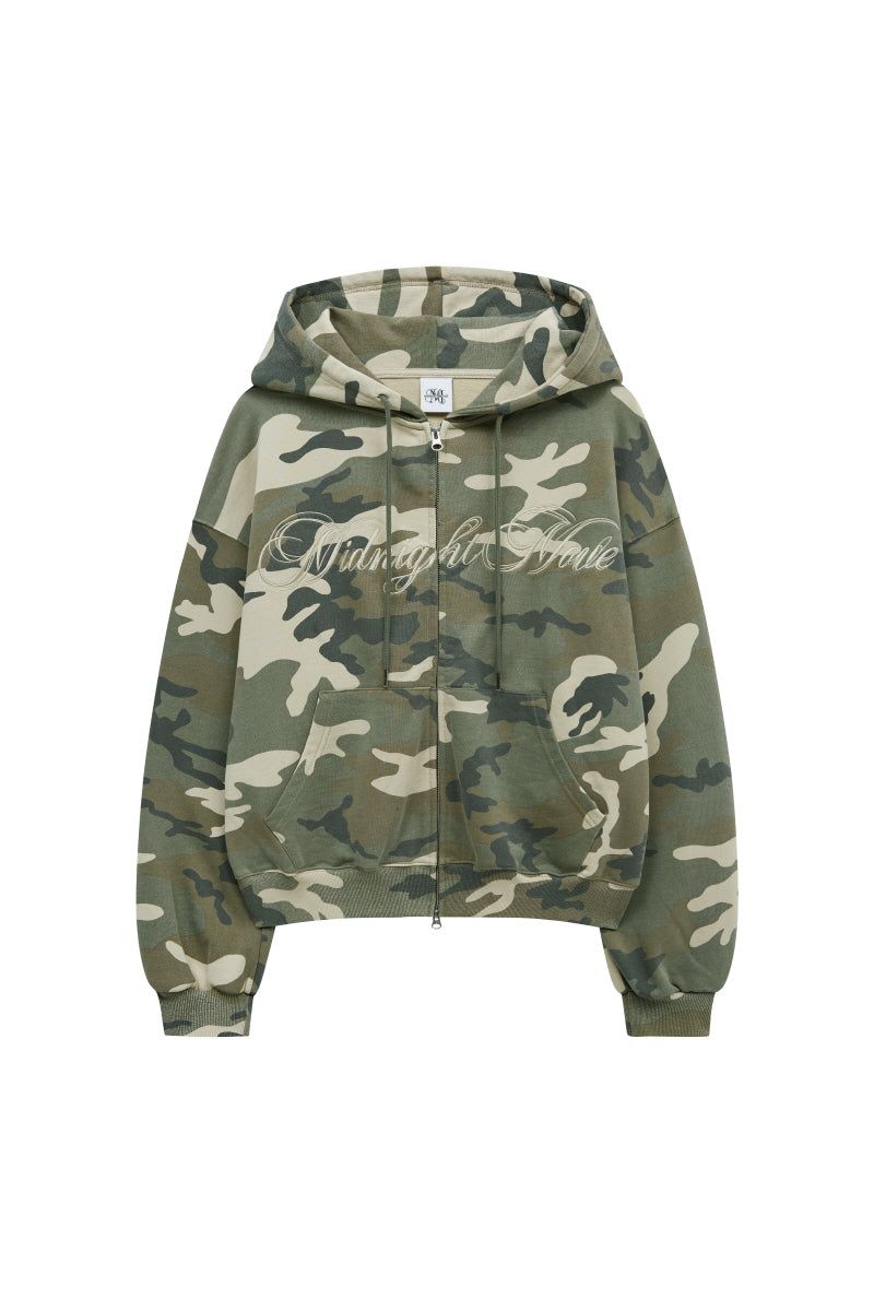 lg camo hood zip up (beige)