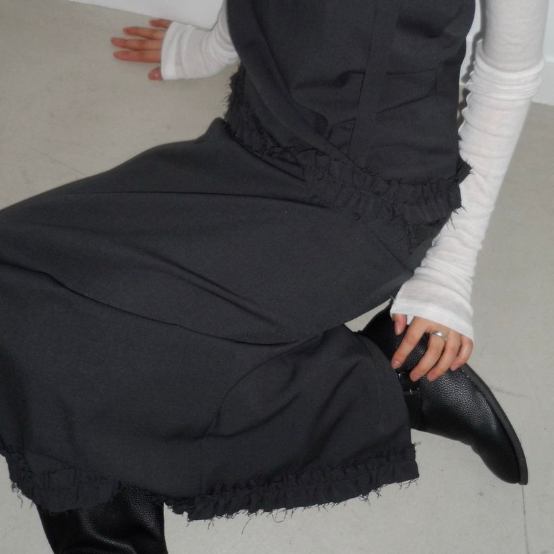 Ruffle Trimming Skirt - 2colors
