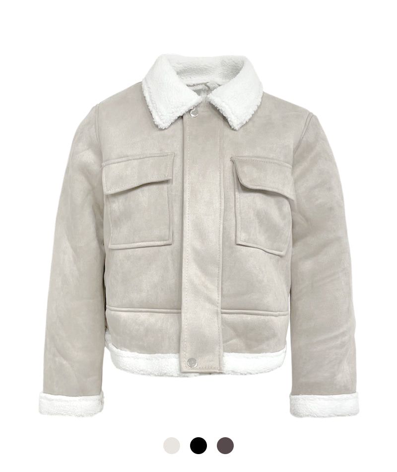 Cozy&Kitsch（コージーアンドキッチ）の「Winter Suede Fur Collar Jacket（Jackets/Outerwear）」
