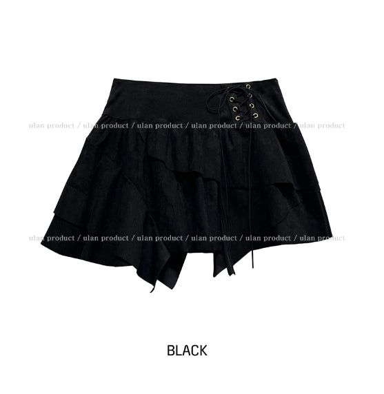 Hippie Layer Corset Suede Skirt