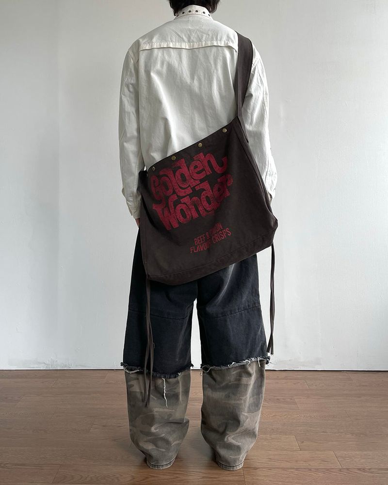 Destroyed Layered Camo Denim Pants
