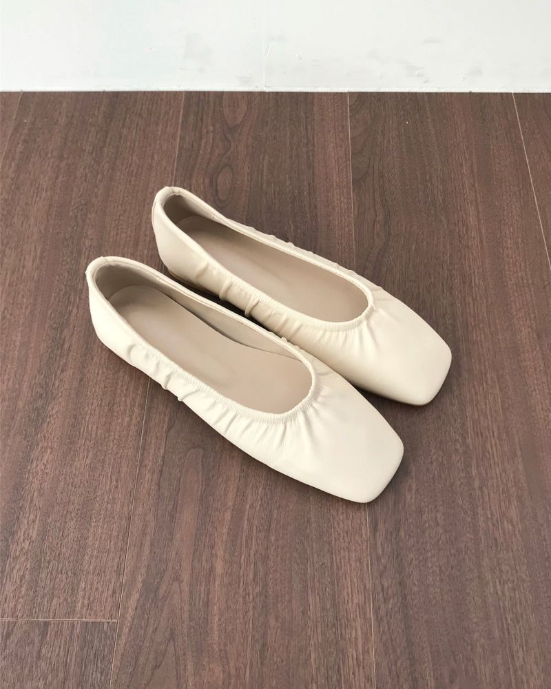 Square Mood Flat Shoes (3 Colors)