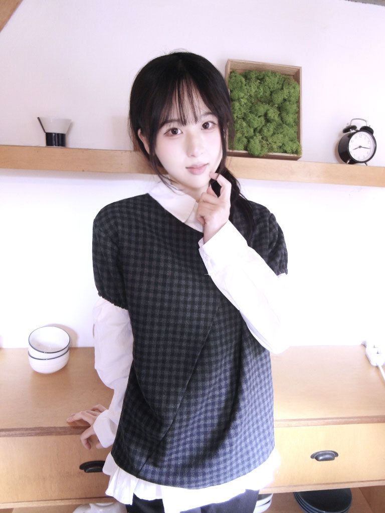 Check Layered Button Top (2colors)
