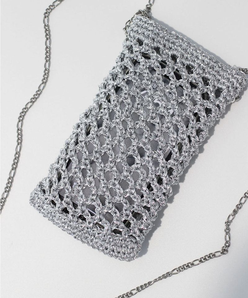 Silver Net Cross Mini Bag (2 Type)