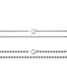 Pearl Toggle Necklace-BLACK