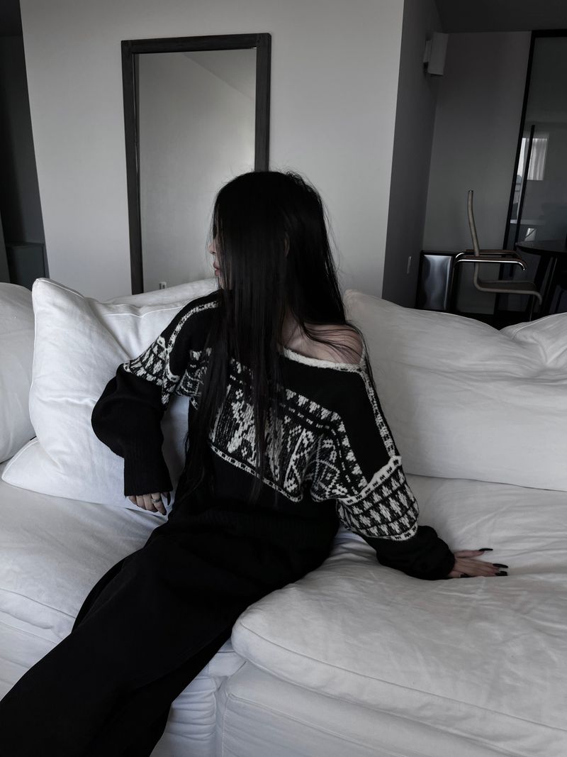 URBAN UNIQUE（アーバンユニーク）の「ludea nordic pattern knit (2color)（Tops）」