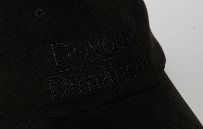 [MADE] Dimanche Signature Flash heart star suede cap [Black]