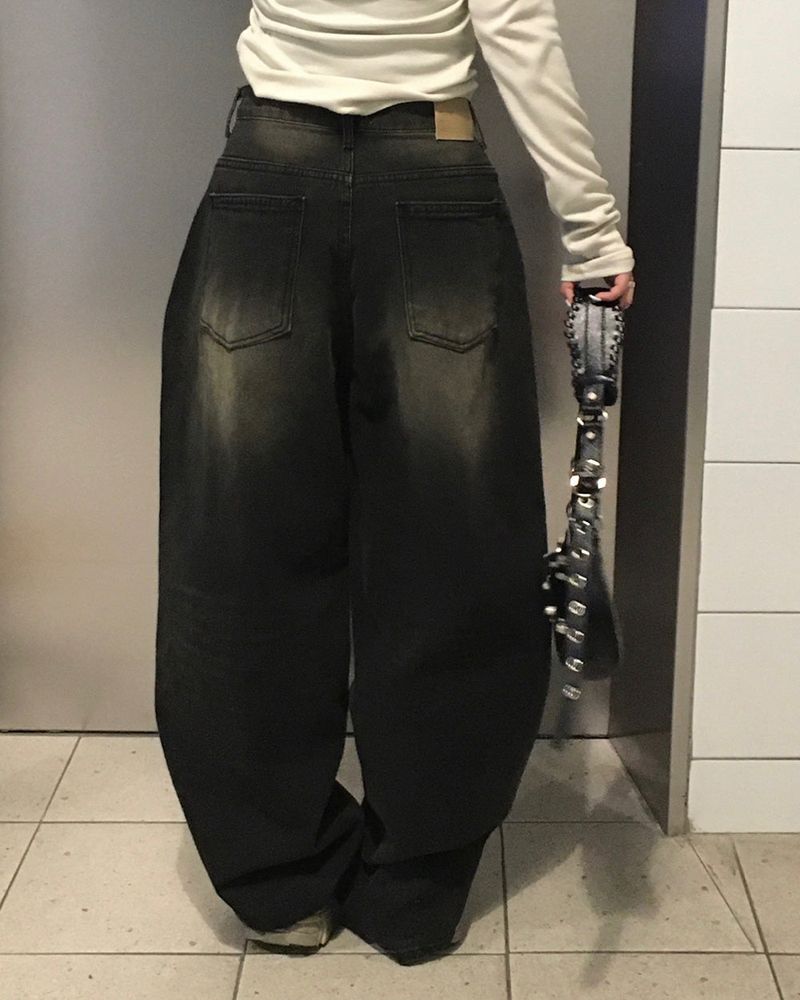 [MADE] BALLOON AND WIDE DENIM PANTS