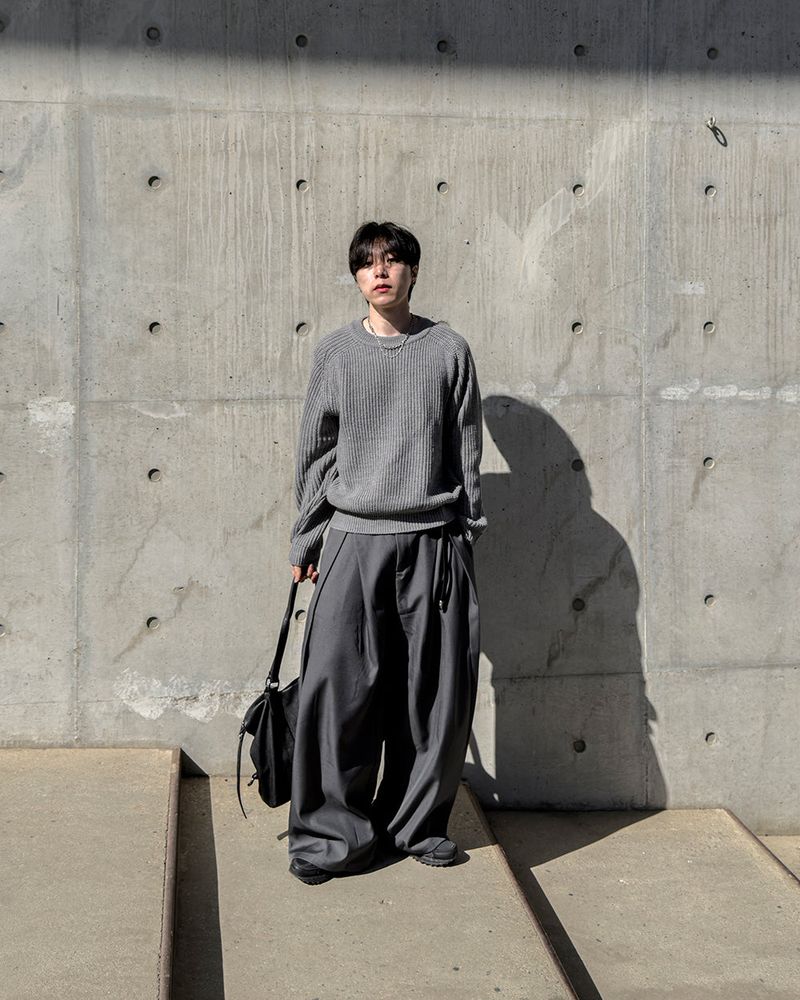 Hild Panel Cropped Hachi Knit