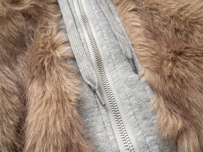 Vienna Mixed Fur Zip-up Jacket