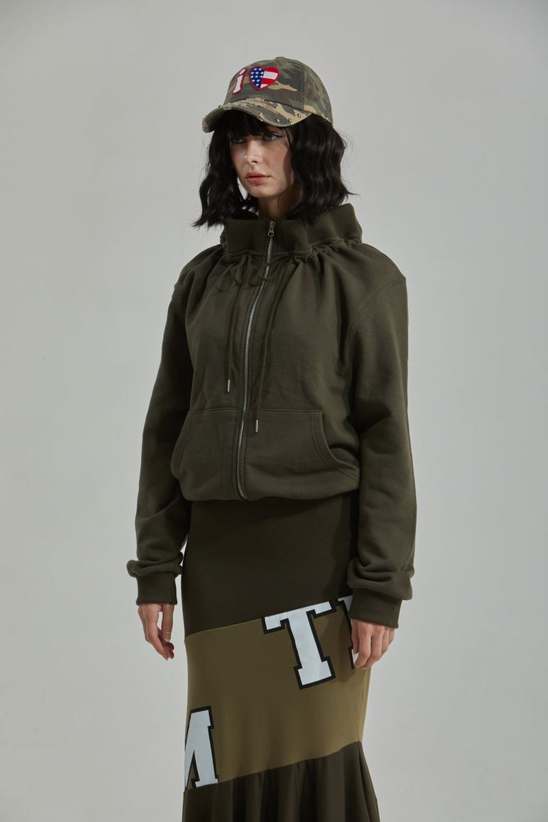 LEADER ZIP-UP -KHAKI