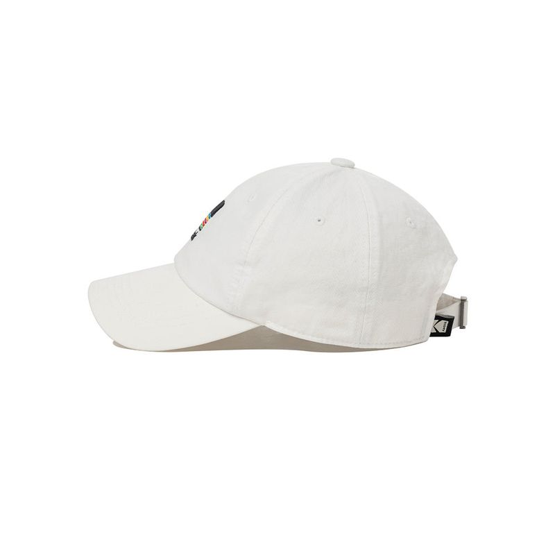 RAINBOW EMBROIDERY BALL CAP【IVORY】