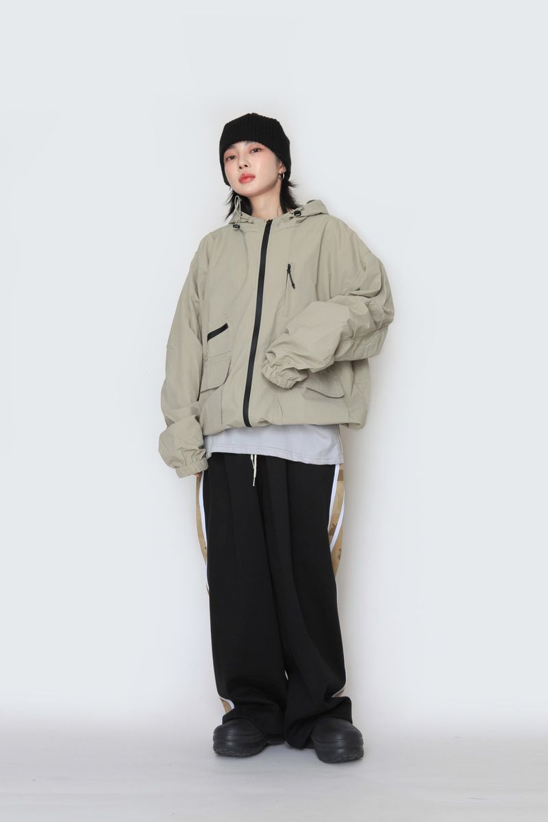 Pocket Hooded Windbreaker