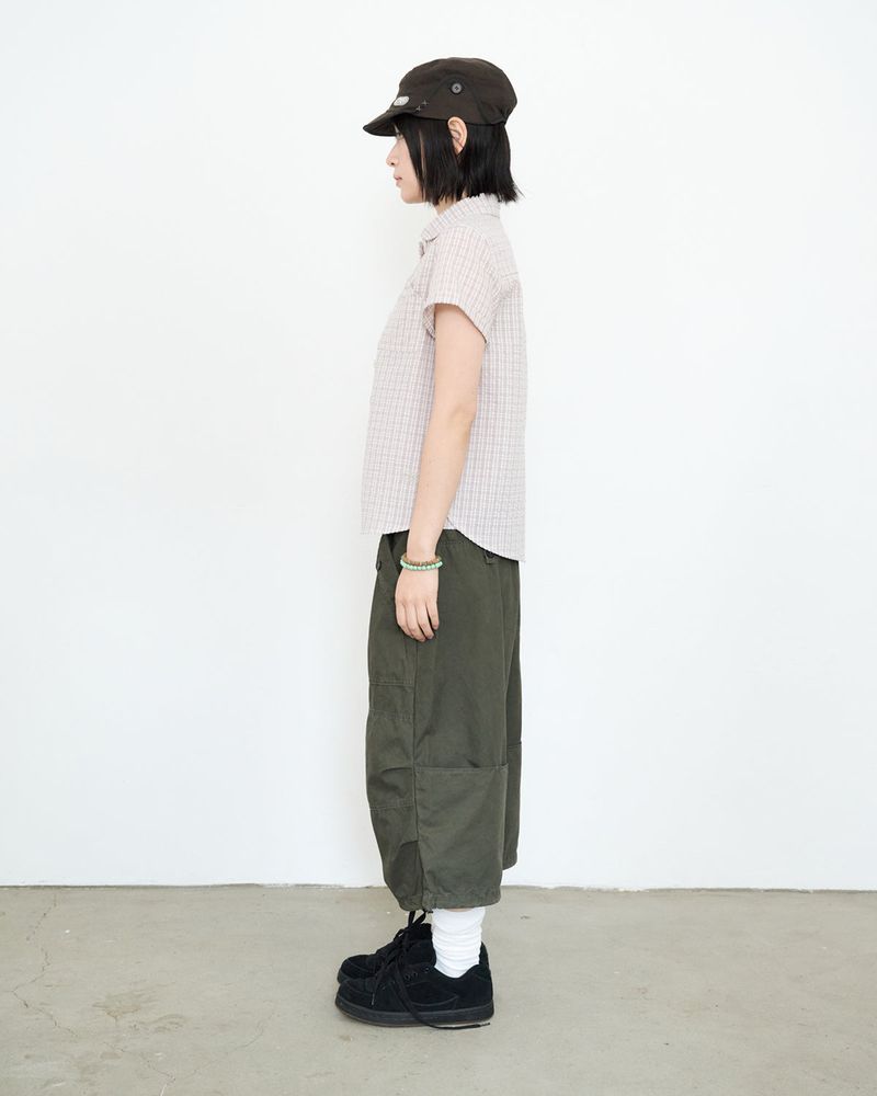 Round Collar Archive Check Shirt
